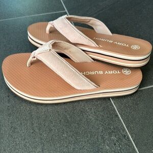 Tory Burch size 9 flip-flops flatform